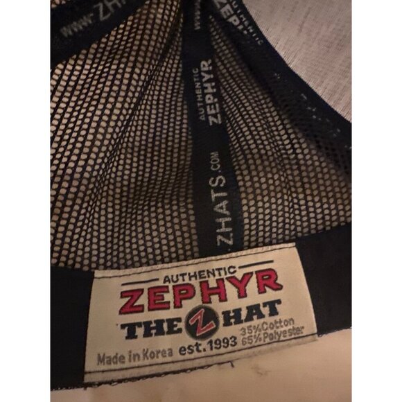 Notre Dame Zephyr The Z Hat Mesh Back Blue & Green Embroidered Cap - Picture 6 of 7